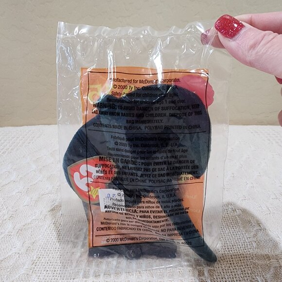 2000 TY TEENIE BEANIE BABIES McDonald's Happy Meal STING THE RAY #15 Plush NIP - Picture 2 of 6